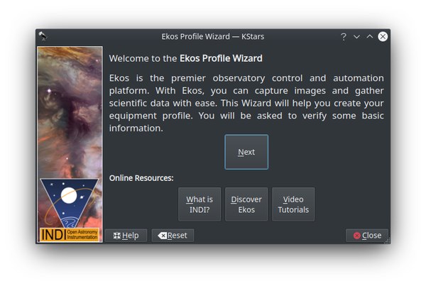 profile wizard welcome