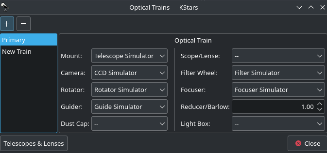 optical trains