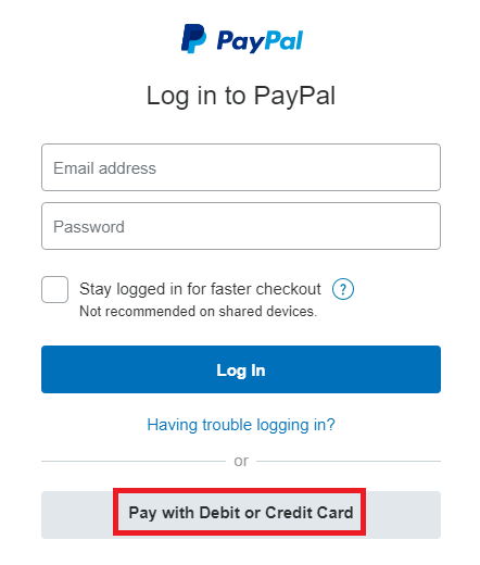 How do my website's visitors use PayPal guest checkout? - Primary Image