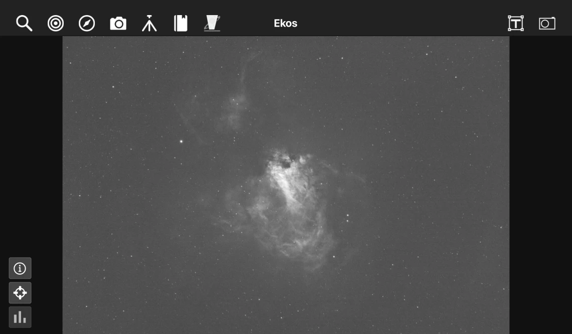 StellarMate live stacking original image
